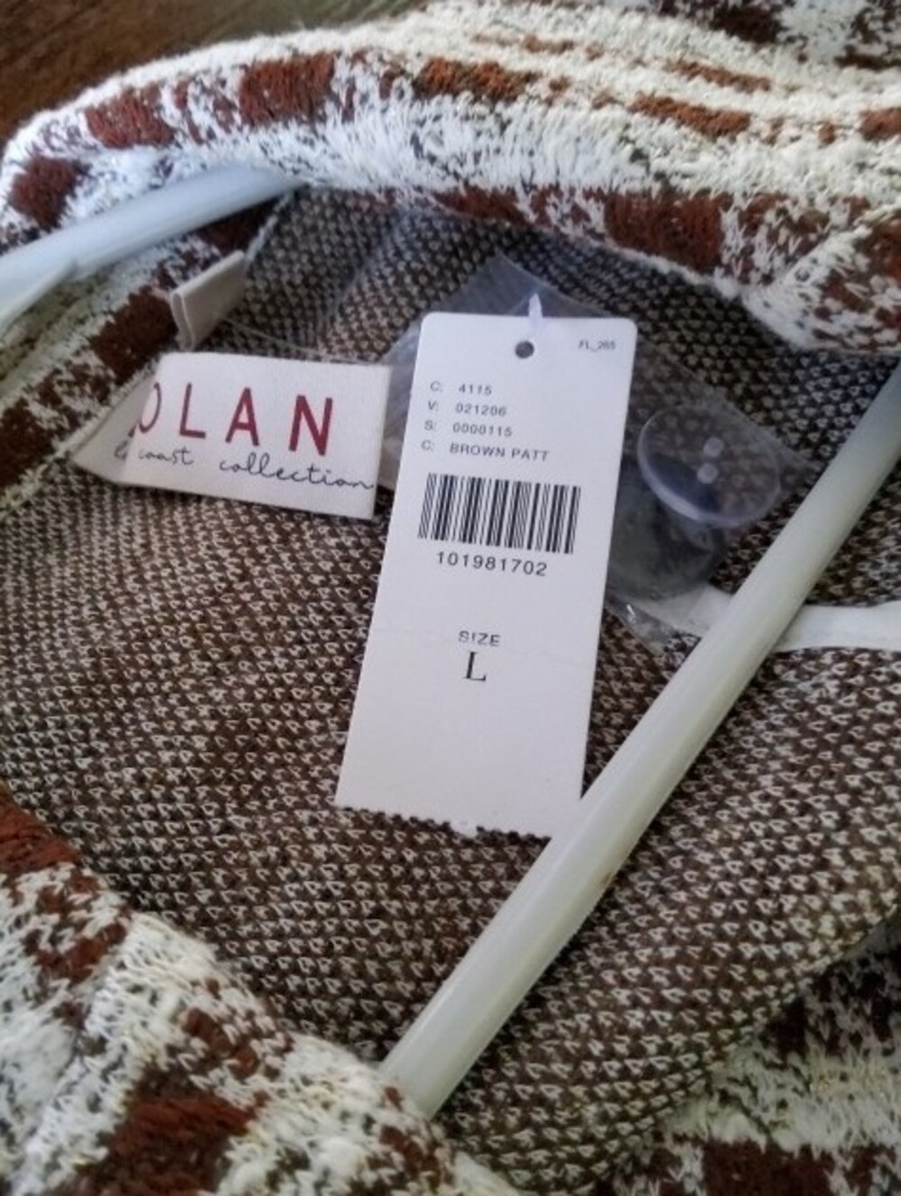 Anthropologie Dolan Left Coast Houndstooth Blazer Jacket NWT Size Large - Picture 15 of 16